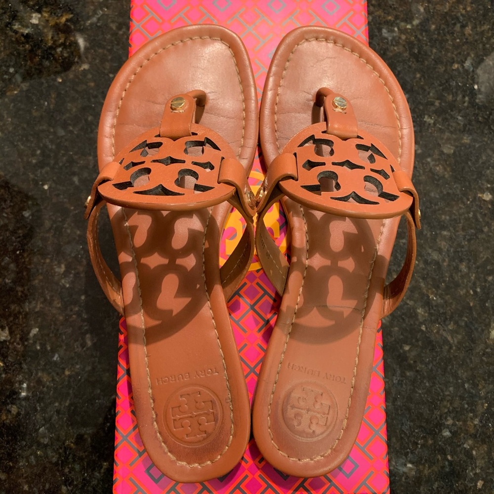 Tory Burch Miller Leather Sandals